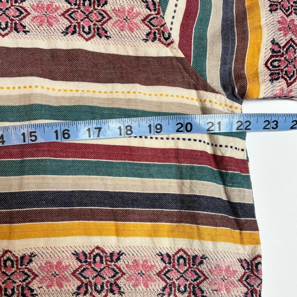 Backroad Blues striped and embroidered button down, large - Picture 7 of 9
